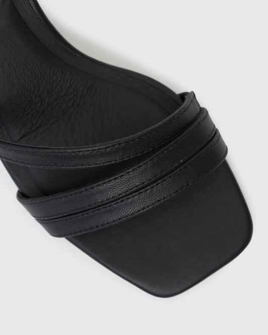 PRE-ORDER LANE Leather Block Heel Sandals