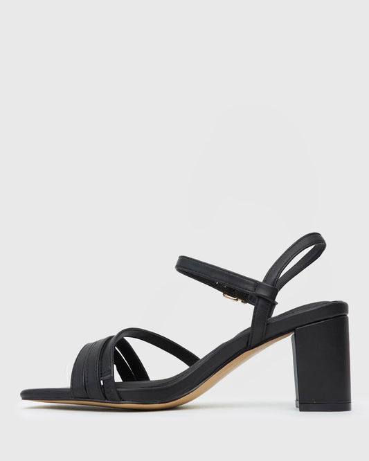 PRE-ORDER LANE Leather Block Heel Sandals