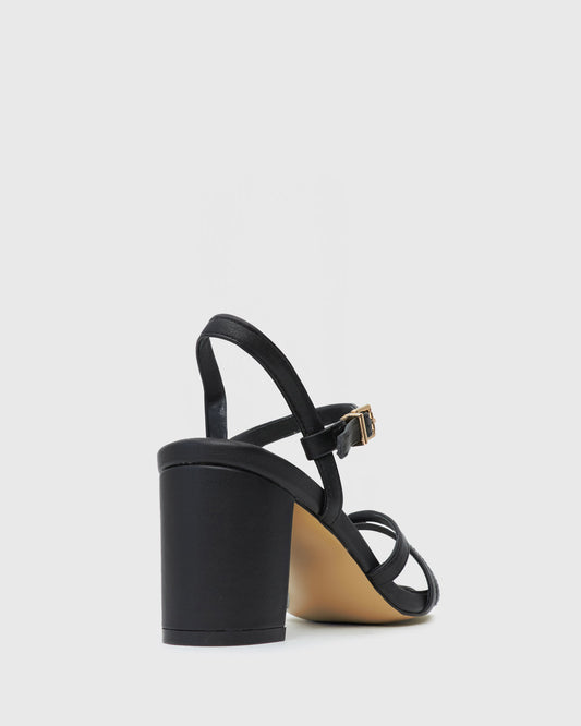 PRE-ORDER LANE Leather Block Heel Sandals