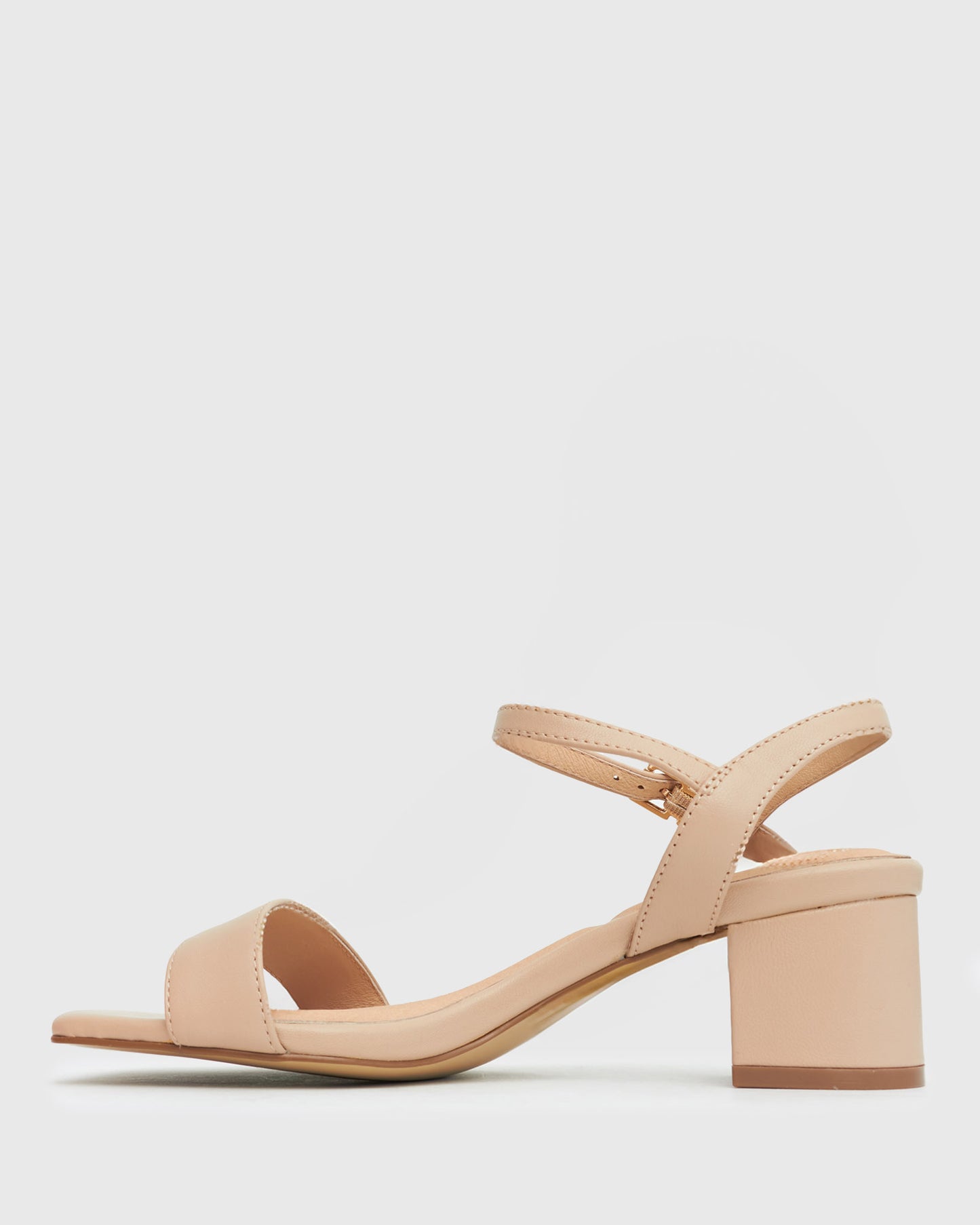 LIV Block Heel Leather Sandals