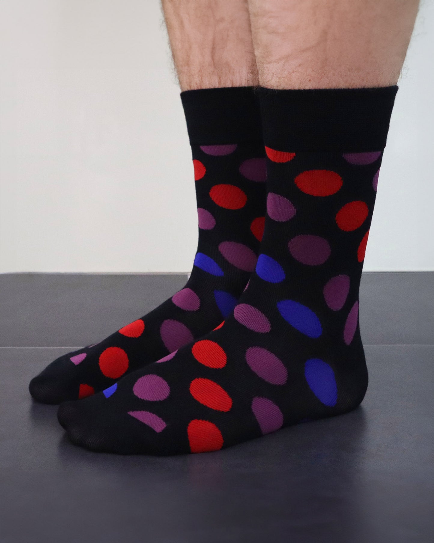 MENS BLACK MULTI BAMBOO SOCKS S/M