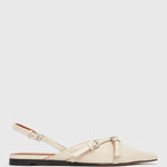 ANYA Slingback Pointed Flat Mules