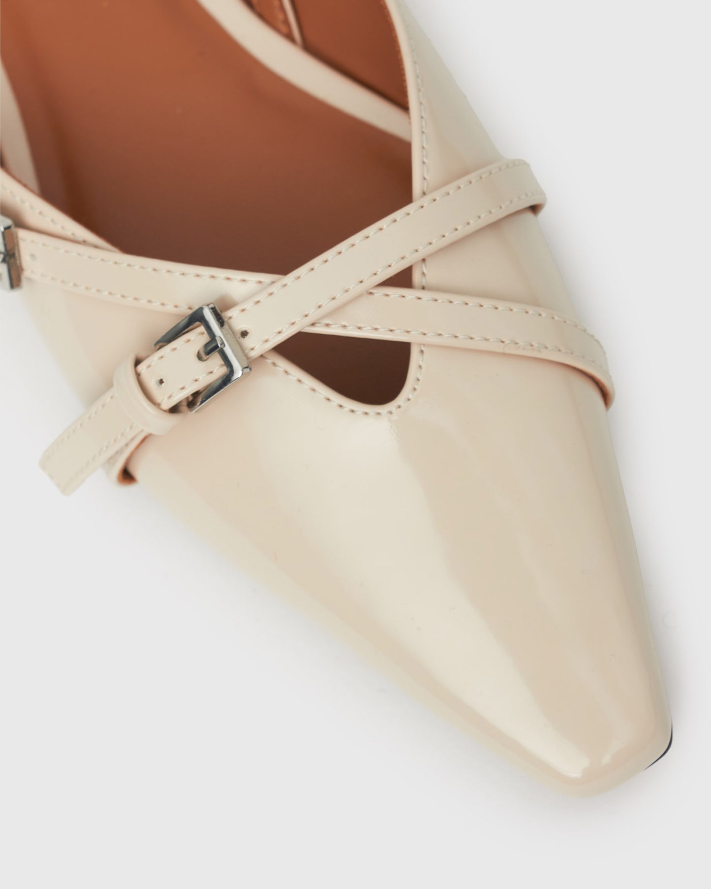 ANYA Slingback Pointed Flat Mules