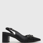 GEMMA Buckle Strap Pointed Pumps