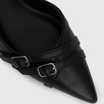GEMMA Buckle Strap Pointed Pumps