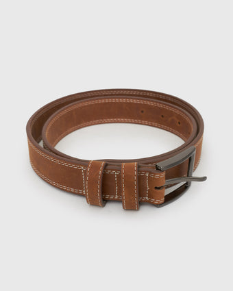 MENS LEATHER BELT SEAT S/M