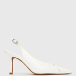 YVETTE Bow Slingback Stiletto Heels