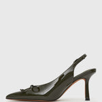 YVETTE Bow Slingback Stiletto Heels