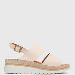 ANDY Leather Slingback Wedge Espadrilles