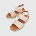 ANDY Leather Slingback Wedge Espadrilles
