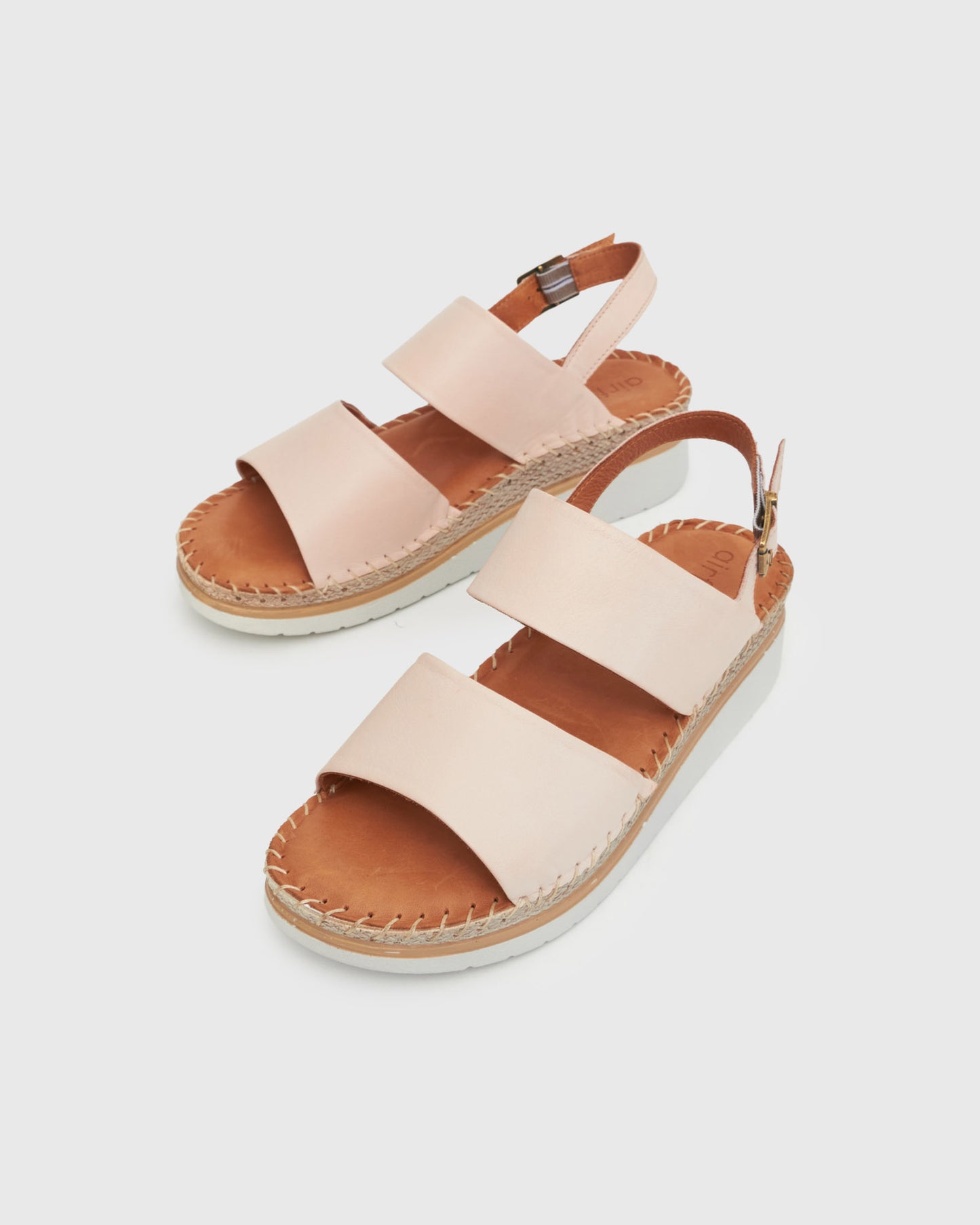 ANDY Leather Slingback Wedge Espadrilles
