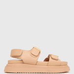 TREASURE Leather Flatform Sandals