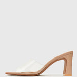 UNIQUE Square Toe Heeled Mules