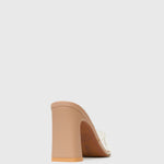 UNIQUE Square Toe Heeled Mules