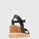 PRE-ORDER SANDREA Stacked Heel Wedges