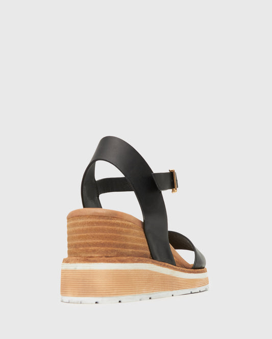 PRE-ORDER SANDREA Stacked Heel Wedges