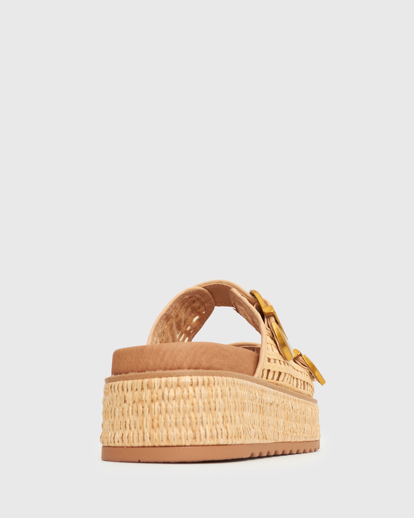 PRE-ORDER VACAY Raffia Platform Slide Sandals