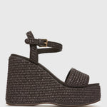 PRE-ORDER FAME Raffia Platform Wedges