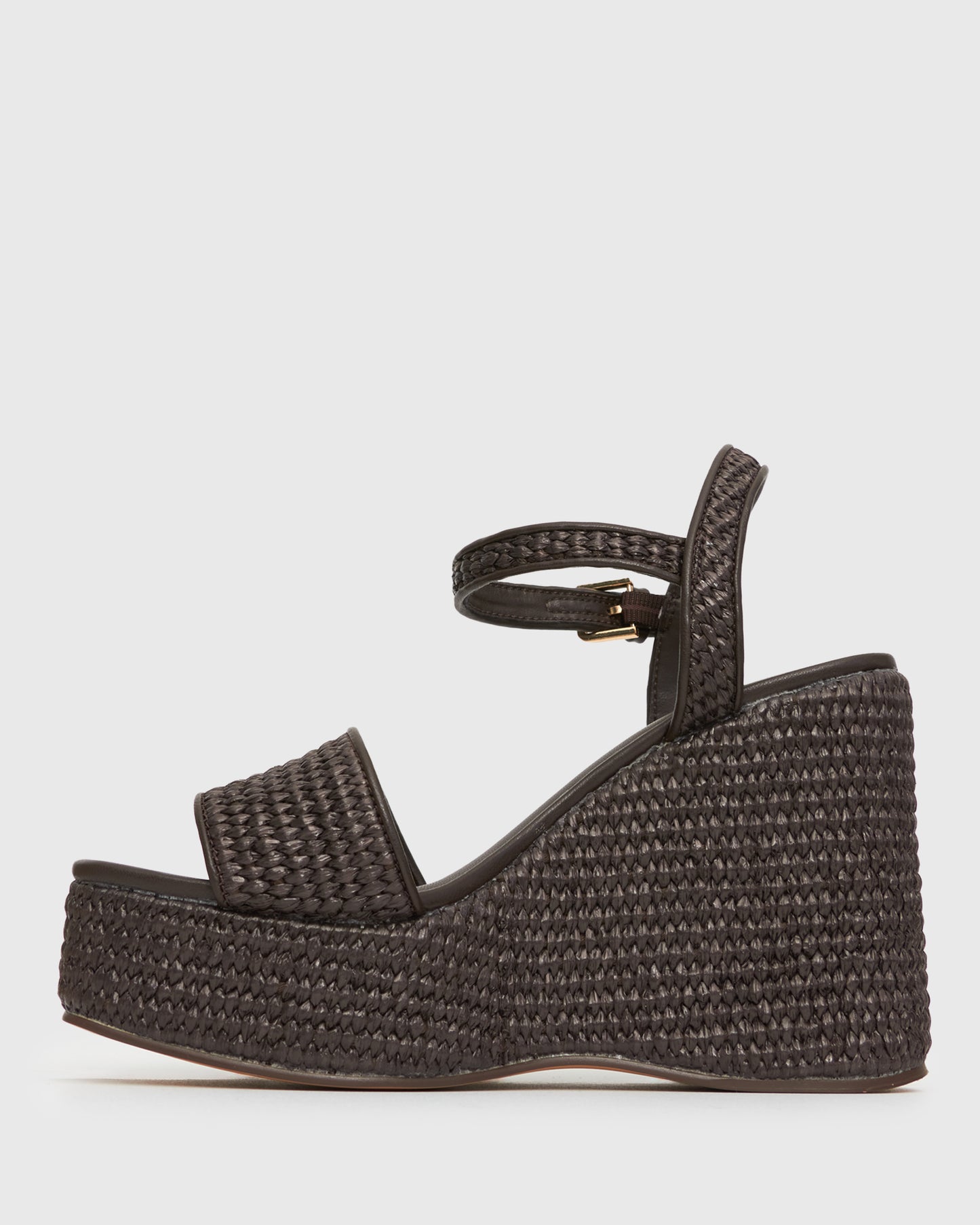 PRE-ORDER FAME Raffia Platform Wedges