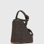 PRE-ORDER FAME Raffia Platform Wedges