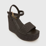PRE-ORDER FAME Raffia Platform Wedges