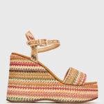 PRE-ORDER FAME Raffia Platform Wedges