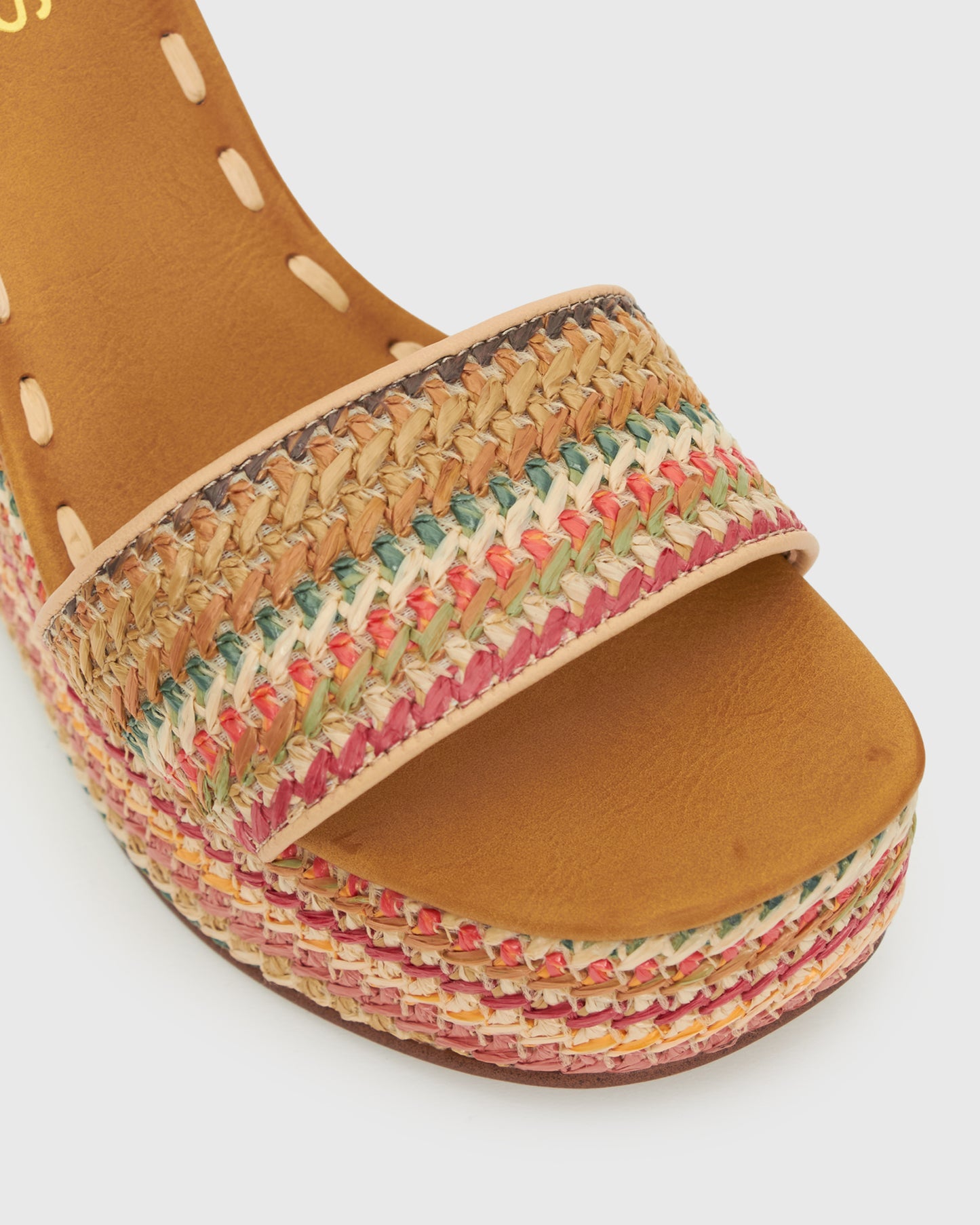 PRE-ORDER FAME Raffia Platform Wedges