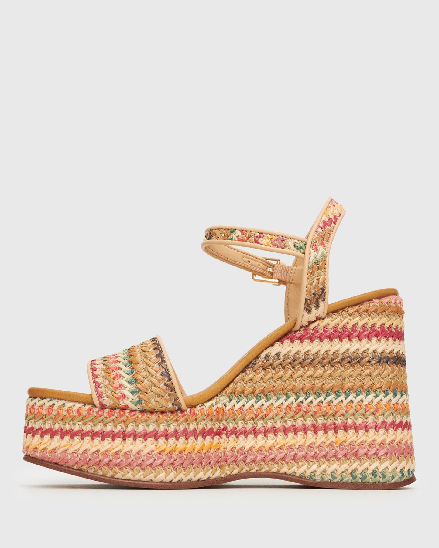 PRE-ORDER FAME Raffia Platform Wedges