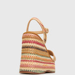 PRE-ORDER FAME Raffia Platform Wedges