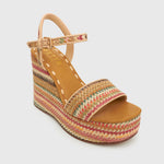 PRE-ORDER FAME Raffia Platform Wedges
