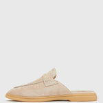 JESSIE Suede Loafer Mules