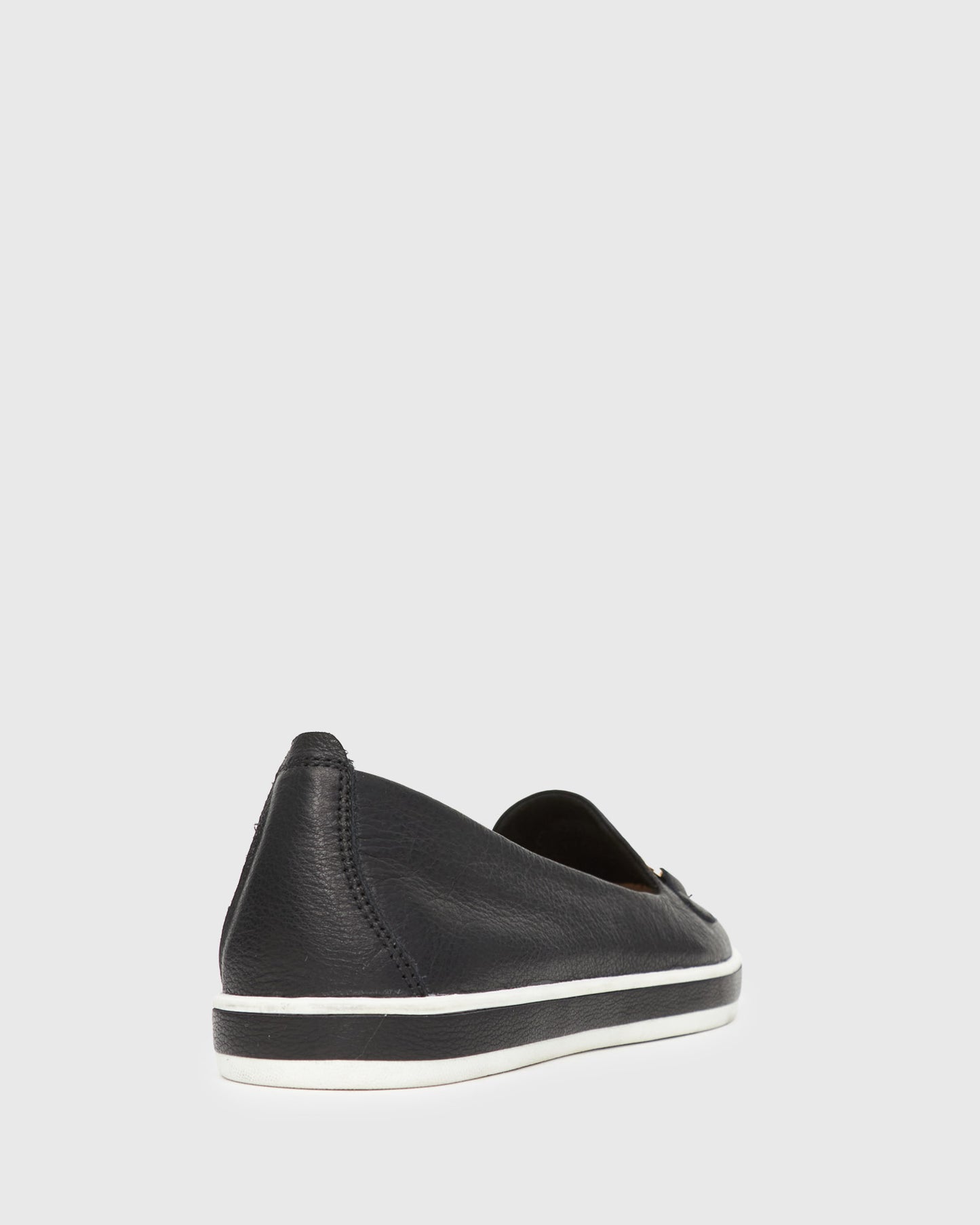 PRE-ORDER GEORGINA Gold Trim Leather Loafers
