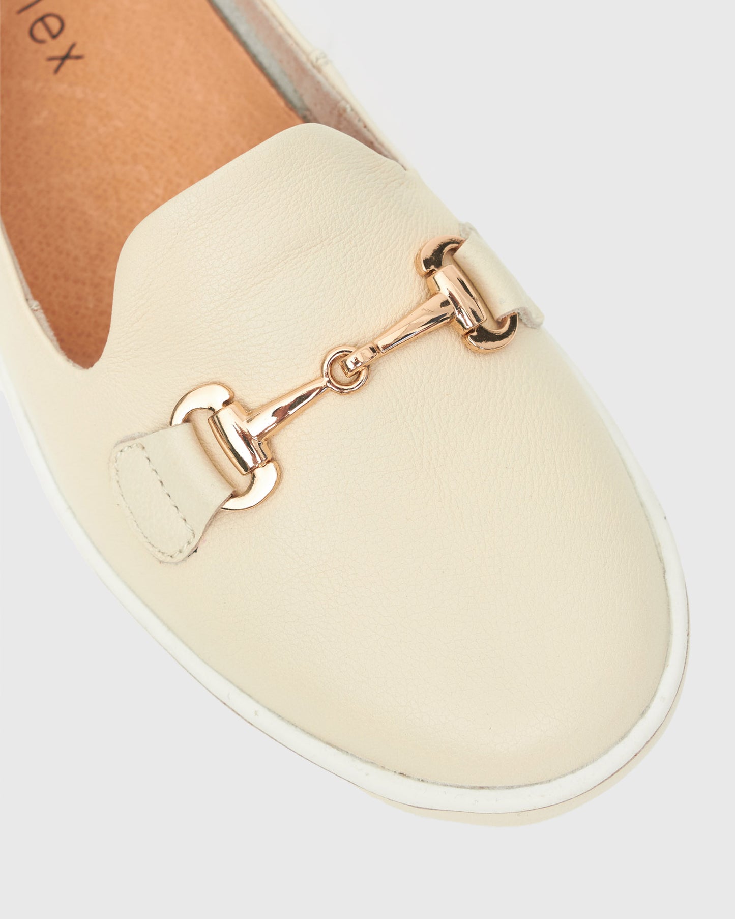 PRE-ORDER GEORGINA Gold Trim Leather Loafers