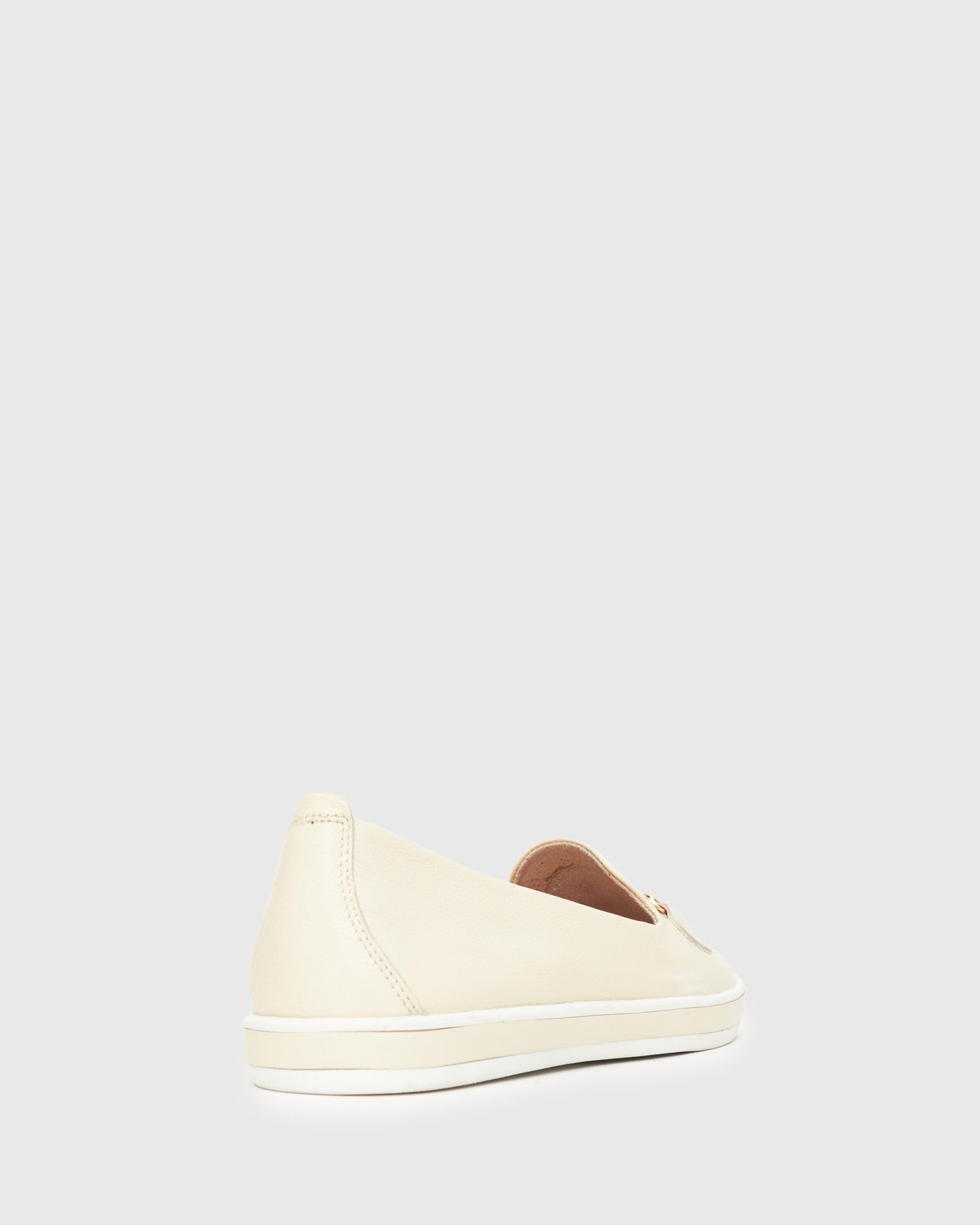 PRE-ORDER GEORGINA Gold Trim Leather Loafers