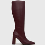 FRENCHIE Block Heeled Knee Boots