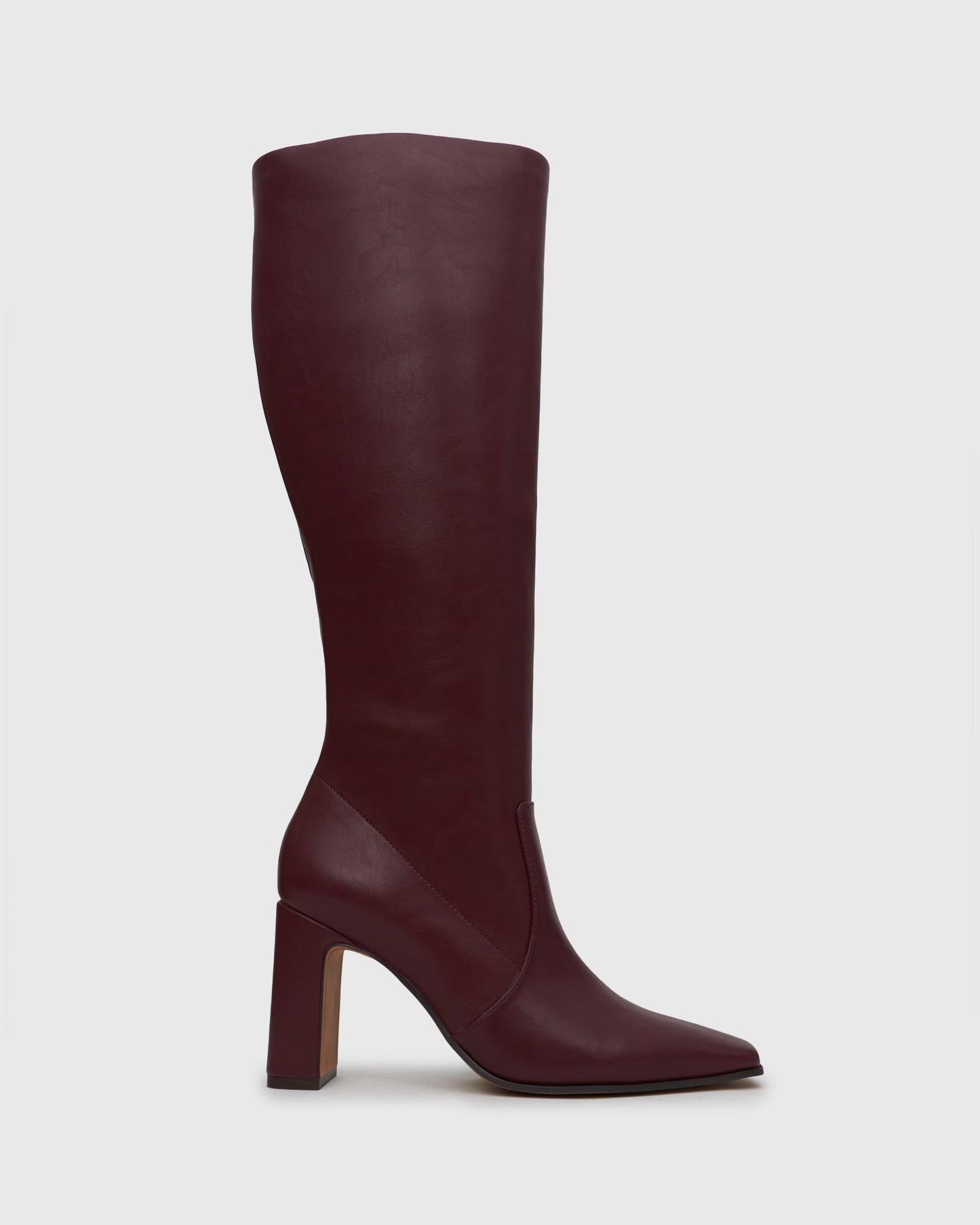 FRENCHIE Block Heeled Knee Boots