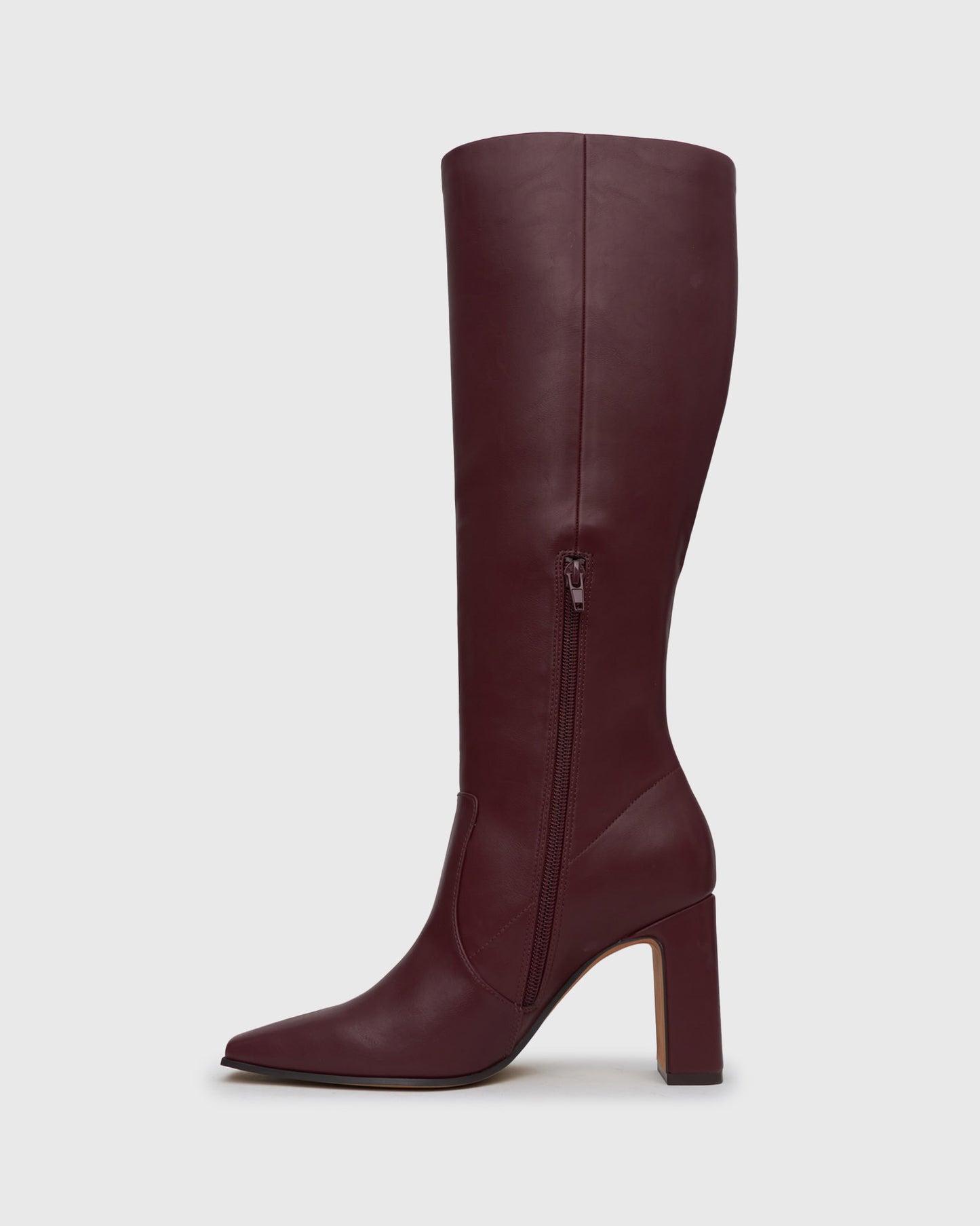 FRENCHIE Block Heeled Knee Boots