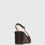 Wider Fit GUS Block Heel Slingback Pumps