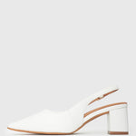 Wider Fit GUS Block Heel Slingback Pumps