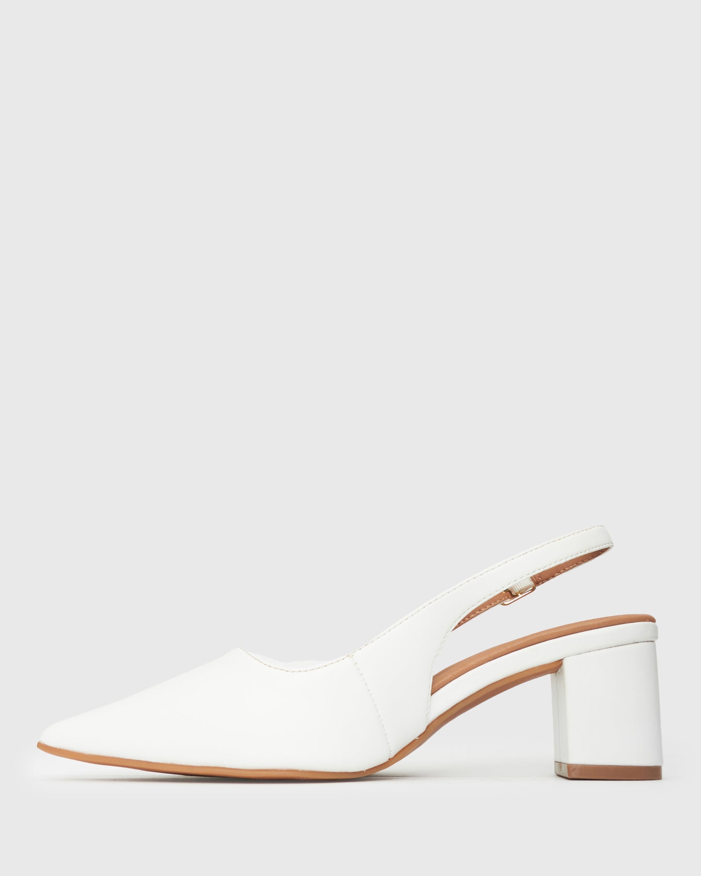 Wider Fit GUS Block Heel Slingback Pumps