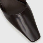PASCAL Kitten Heel Square Toe Mules