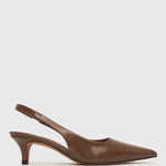 GINGER Slingback Kitten Heel Pumps