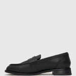CASSIE Leather Penny Loafers