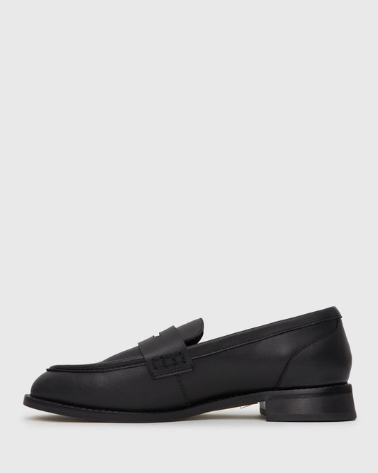 CASSIE Leather Penny Loafers