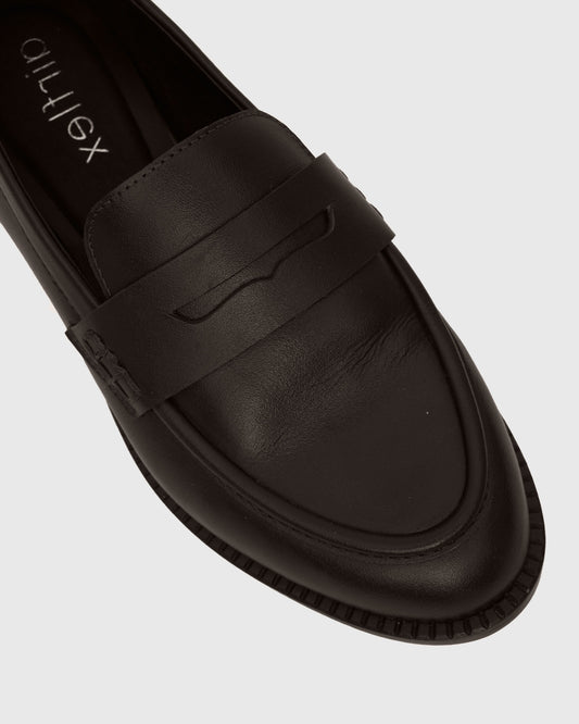 PRE-ORDER CASSIE Leather Penny Loafers