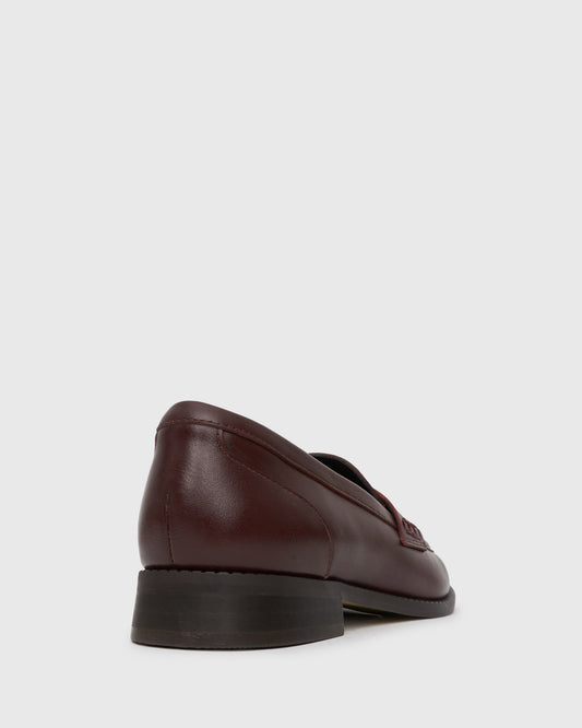 CASSIE Leather Penny Loafers
