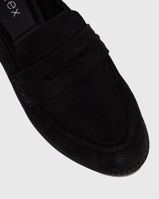 CASSIE Leather Penny Loafers