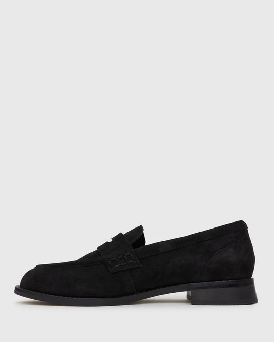 CASSIE Leather Penny Loafers