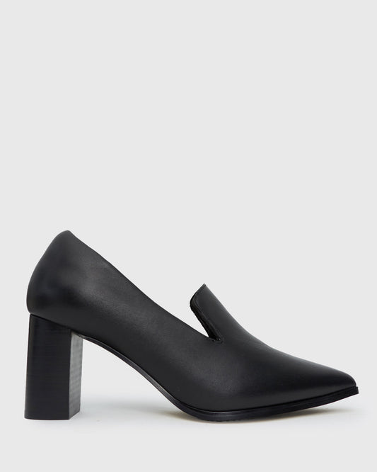 ANDO Leather Loafer Heels