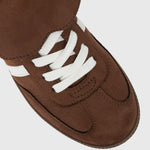 PRE-ORDER Wider Fit BUTTERSCOTCH Low-Top Lace-Up Sneakers